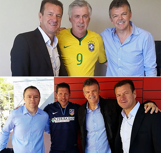Dunga holds chats with Simeone and Ancelotti