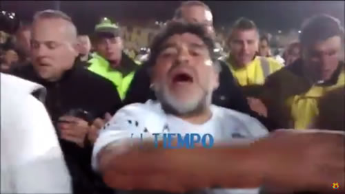 Diego Maradona hits a woman and a cameraman after charity match in La Paz