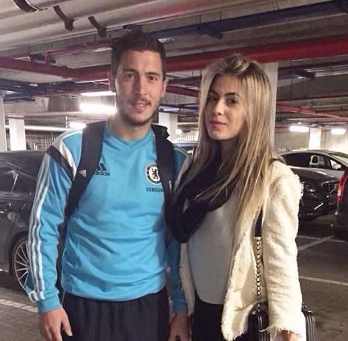 Oscar's sister got a picture with Eden Hazard after Chelsea's win v Man United