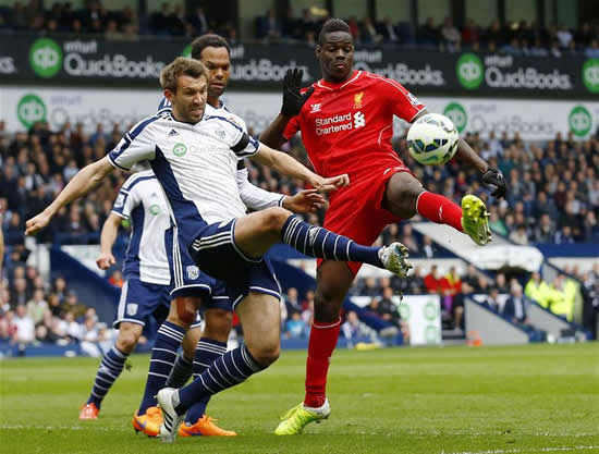 Mario Balotelli struggles to make an impact against West Brom