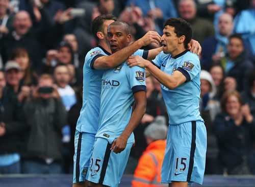 Manchester City 3 - 2 Aston Villa : City survive Villa fightback