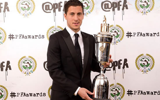Chelsea attacker Eden Hazard wins PFA Player of the Year award