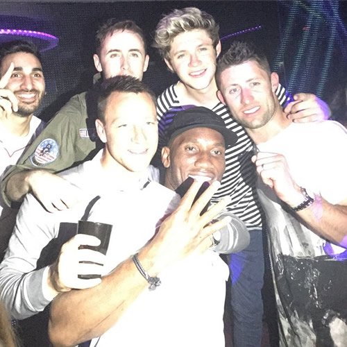 Chelsea’s Terry and Drogba party with One Direction star
