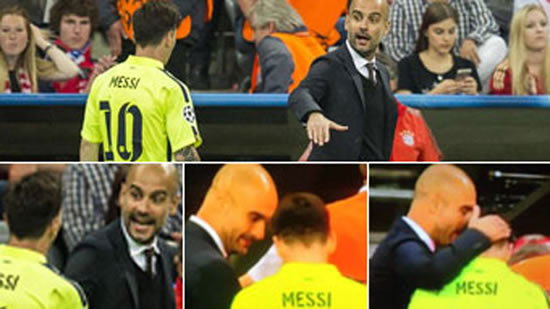What did Guardiola say to Messi?