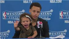 NBA MVP? Curry's daughter steals spotlight