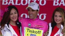 Contador reclaims Giro pink jersey