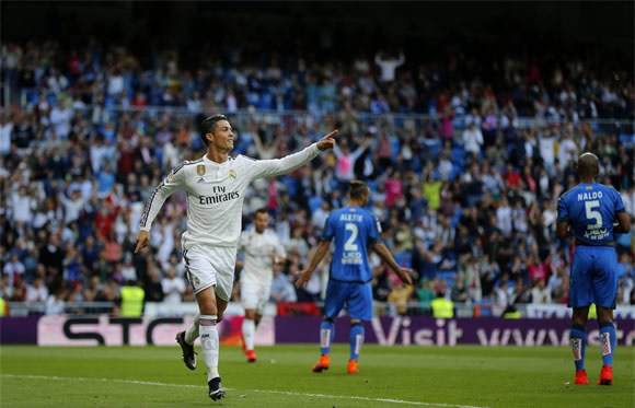 Real Madrid 7 - 3 Getafe: Ronaldo nets eighth hat-trick