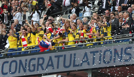 Arsenal 4 - 0 Aston Villa: Arsenal ease to FA Cup triumph