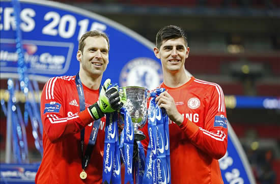 Courtois: It’s a shame Cech has to be on the bench