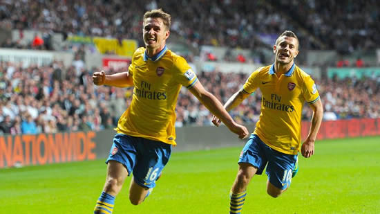 Arsenal are Premier League's most pleasing team, says Aaron Ramsey