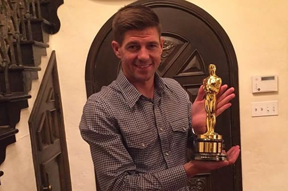 Steven Gerrard is told he’s nicer than David Beckham as he’s hounded by paparazzi in LA