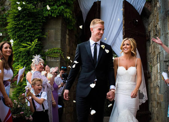 Joe Hart's wife slams Katie Price over wedding jibe: 'She's a clueless bimbo'