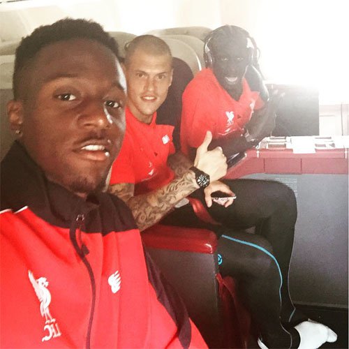 Liverpool signing snaps selfie with Sakho and Skrtel in Bangkok