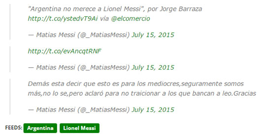 Matias Messi defends brother Leo from Argentina critics on Twitter