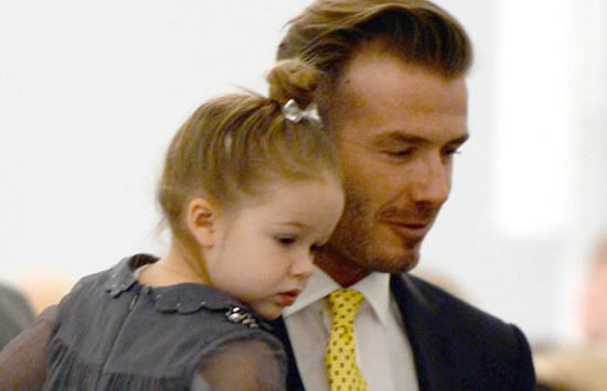 David Beckham gets inked on his neck to tribute only daughter Harper