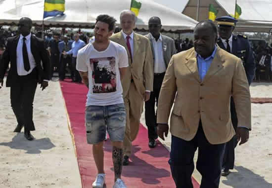 Messi condemned for 'partying with oppressors' in Gabon