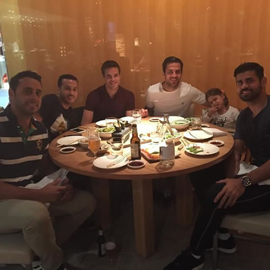 New Chelsea signing enjoys lunch with Fabregas and Costa