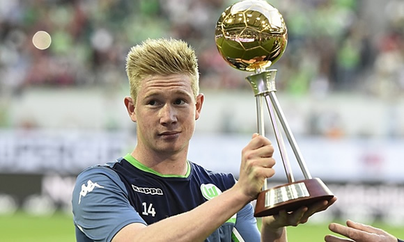 Manchester City agree £54m fee with Wolfsburg for Kevin De Bruyne