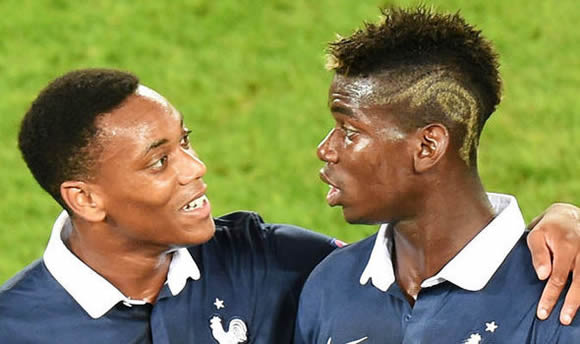 Chelsea target Paul Pogba hails Manchester United new boy Anthony Martial