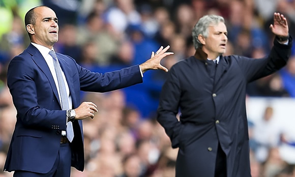 Chelsea’s Jose Mourinho rages at Roberto Martinez over order of duties