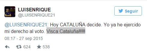 Barcelona manager Luis Enrique deletes CONTROVERSIAL tweet