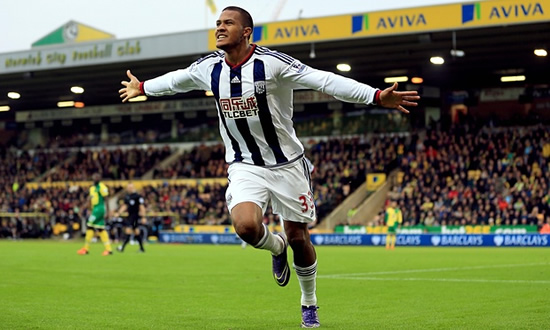 Norwich City 0 - 1 West Bromwich(WBA): West Brom's record signing Salomon Rondon pours on the agony for Norwich