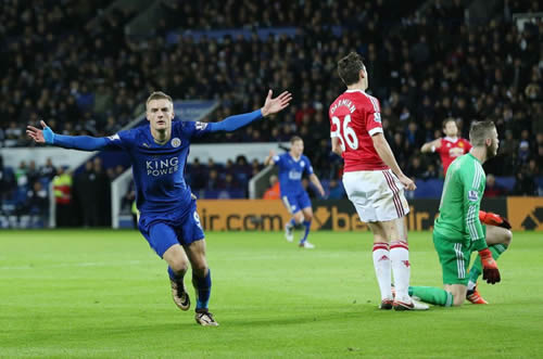 Leicester City 1 - 1 Manchester United: Jamie Vardy breaks Premier League record but Foxes are foiled by United