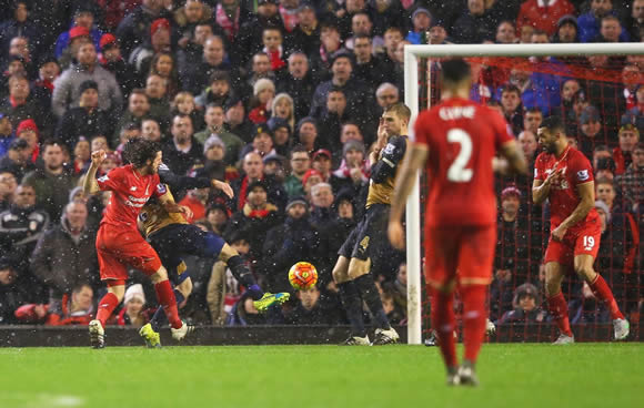 Liverpool 3 - 3 Arsenal: Joe Allen gets the point for Liverpool with last-minute leveller against Arsenal