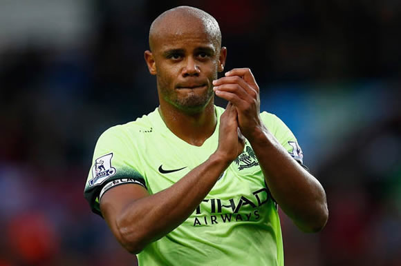Manuel Pellegrini reveals skipper Vincent Kompany is out for at least another month