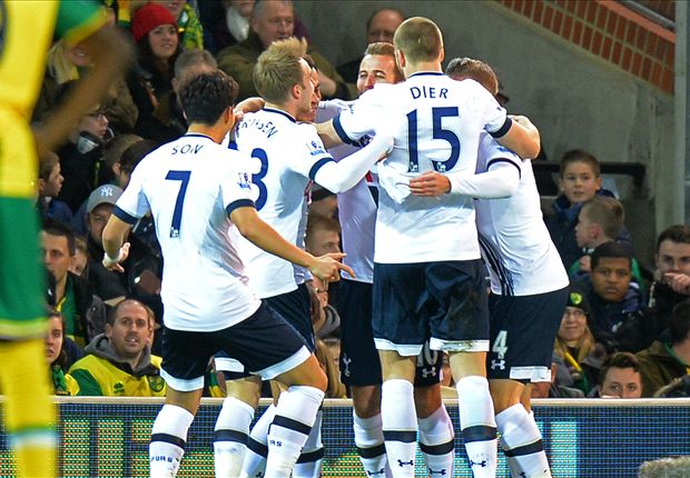 Norwich City 0-3 Tottenham: Spurs win again to leapfrog Arsenal
