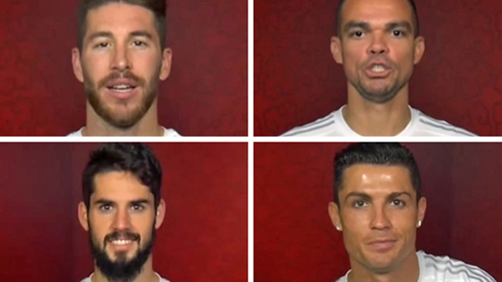 Real Madrid players wish Chinese fans 
