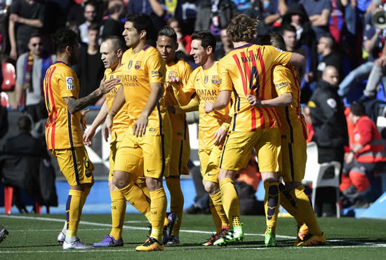 Levante 0 - 2 Barcelona: Primera Division leaders Barcelona equal undefeated record with Levante win