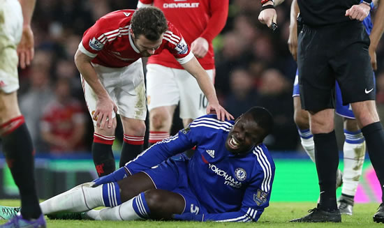Chelsea’s Kurt Zouma out for rest of season with knee injury