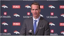 Teary Peyton Manning bids NFL farewell