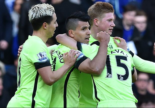 Chelsea 0-3 Manchester City: Aguero hits hat-trick as Courtois sees red