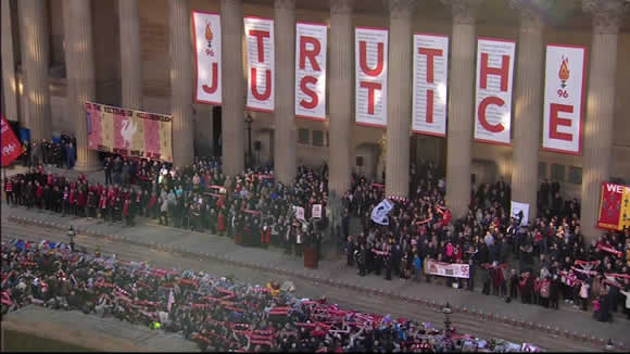 Hillsborough vigil sees thousands pay tribute in Liverpool