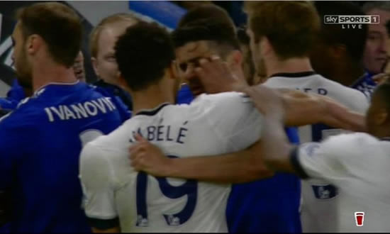Mousa Dembele charged with violent conduct for ‘eye-gouging’ Diego Costa