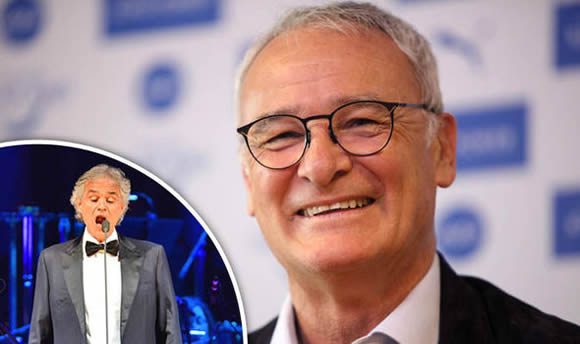 Leicester welcome opera star to town but Ranieri insists Foxes' success is a one-off