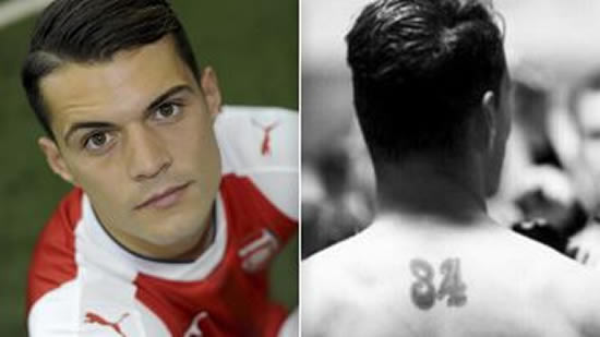 Granit Xhaka might regret tattoo after being handed Arsenal squad number