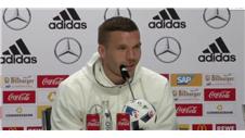 FUNNY! Podolski gives his take on Loew's "scratch and sniff"