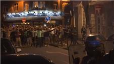 England fans and police clash in Lille