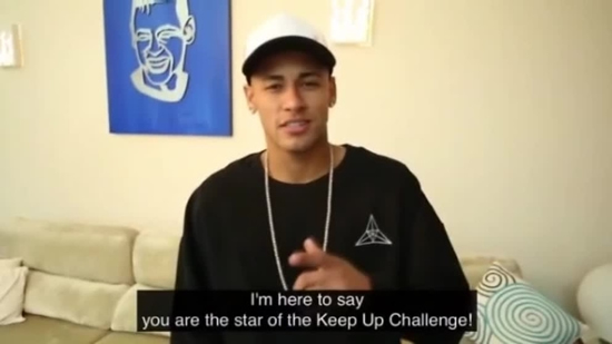 Neymar challenges Mark Zuckerberg to a game of keepie-uppies