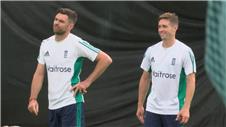 England's bowlers practice ahead of third test