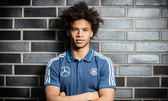 Leroy Sane in Manchester for expected £37m move to City