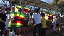 Zimbabwean fans stage protest during NZ test