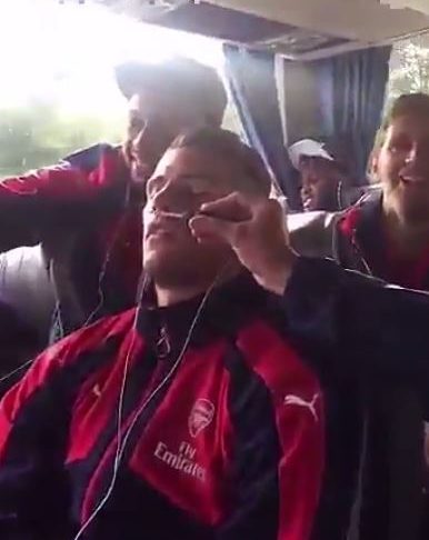 Arsenal teammates try to prank newboy Granit Xhaka – but he won't budge