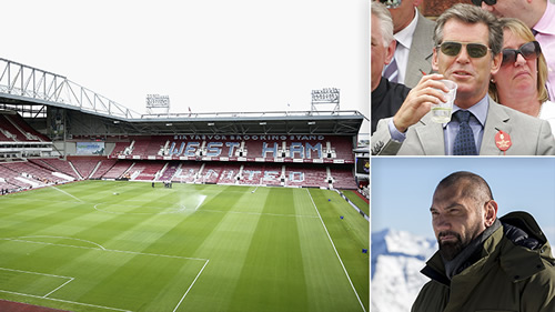 Lucky West Ham fans will star with Pierce Brosnan and Batista in movie at Upton Park