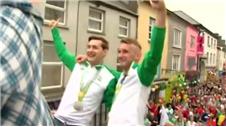 Irish Olympic medallists receive homecoming parade