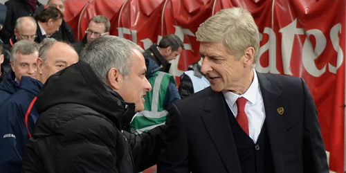 Jose Mourinho denies having an issue with Arsene Wenger after recent quotes