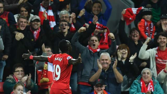 Liverpool 2-1 West Brom: Mane and Coutinho move Reds up to second